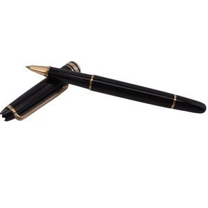 Montblanc Meisterstück Classique No.163 Gold Coated Ballpoint Pen Luxury Black